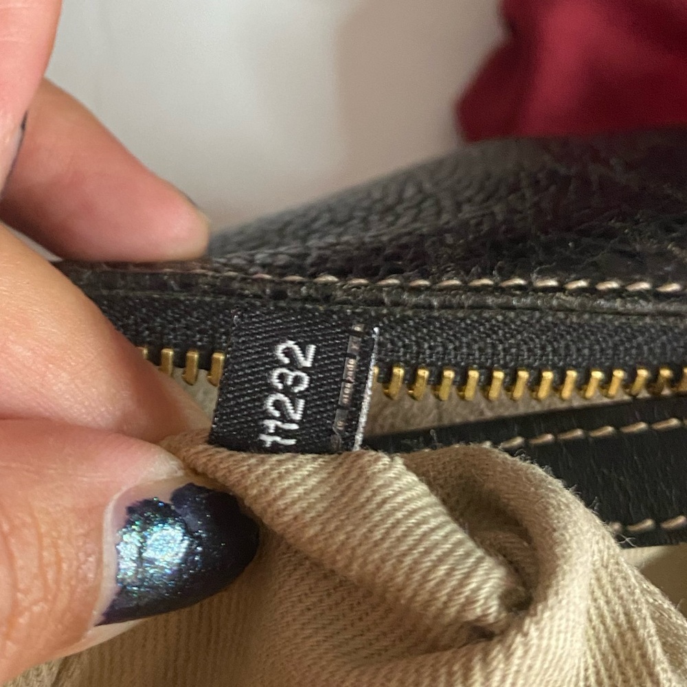 RARE Vintage Kate Spade Black Pebbled Leather Mini Hobo Made in Italy Y2K - Picture 14 of 14